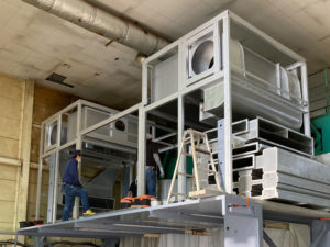 乾燥機の搬入、設置